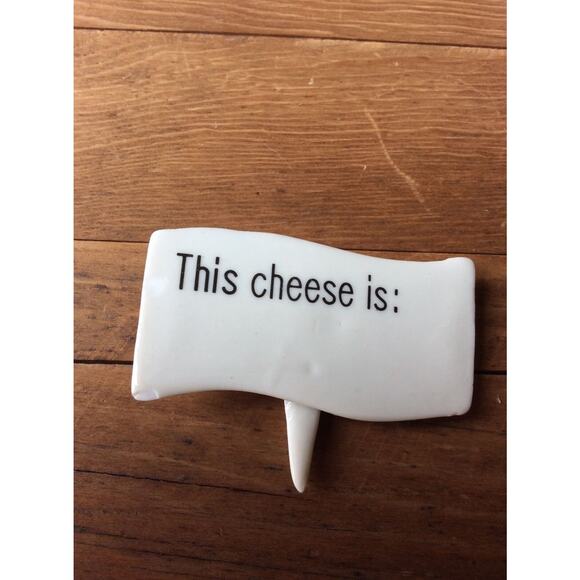 Cheeselover's International Vintage Set Of Four Porcelain Cheese Markers - Flags - Picture 7 of 7